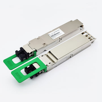NVIDIA MMS4X50-NM Compatible OSFP 800G 2xFR4/FR8 PAM4 1310nm 2km Dual Duplex LC/UPC SMF InfiniBand NDR Transceiver (Close Finned Top)